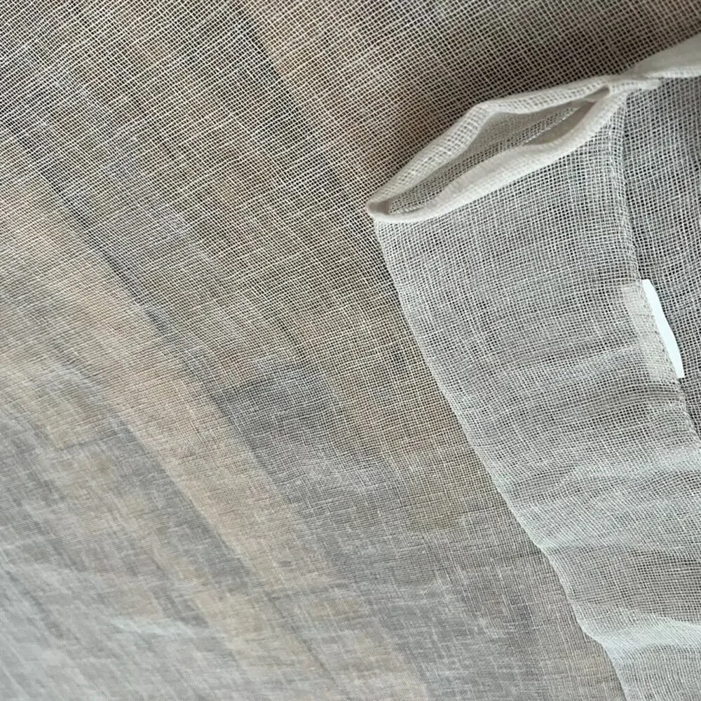 Sheer Light Filtering Transparent Lightweight Window Curtain Panels